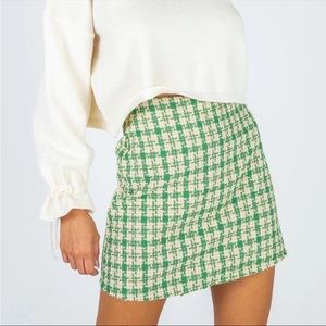 Plaid Women's Skirt A-line Slim High Waist Mini Skirt High Street
